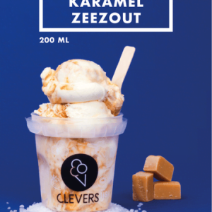 Clevers vanille karamel zeezout (200ml cup)